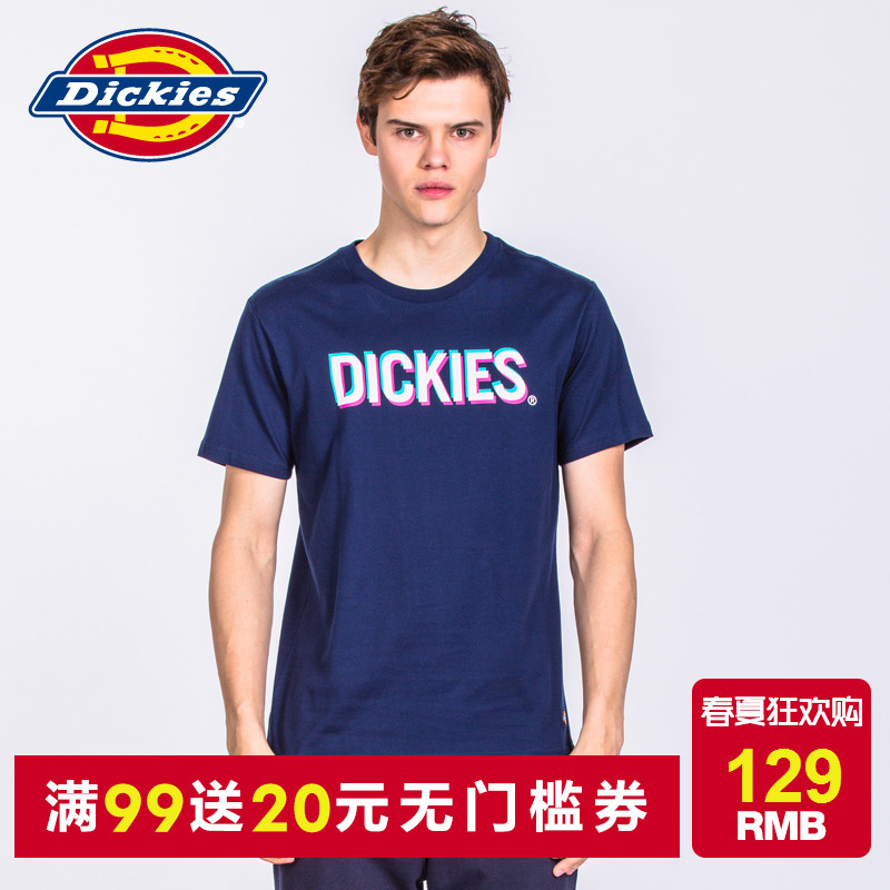 Dickies春夏新款男裝 Logo印花短袖T恤男純棉休閑運動172M30WD09